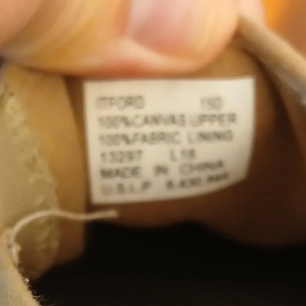 Polo Ralph Lauren Itford Mens 15D Tan Slip On Canvas Shoes Sneakers 13297